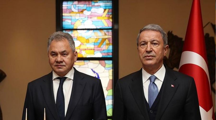 Bakan Akar, Şoygu ile görüştü