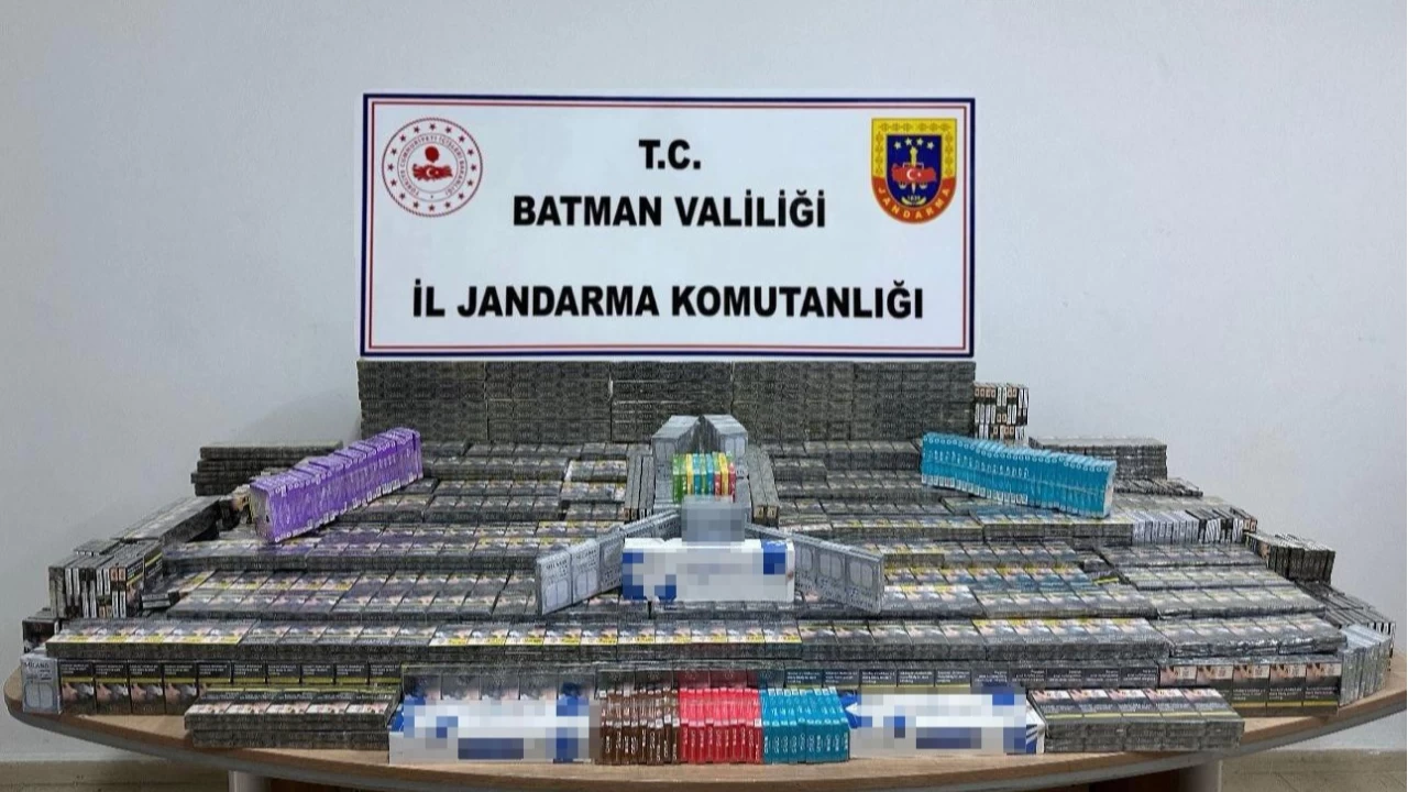 Batman'da kaçak sigara ele geçirildi
