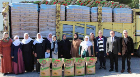 Batman'da kadn iftilere 30 ton buday tohumu datld