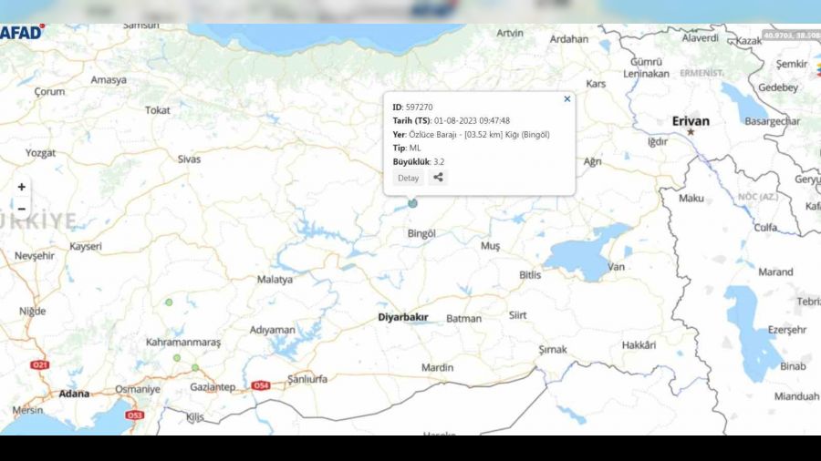 Bingöl'de korkutan deprem