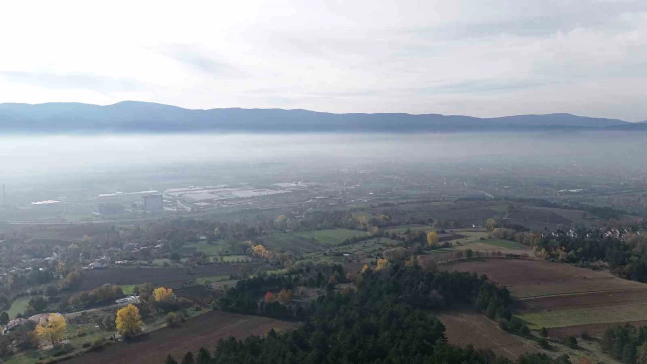Bolu'da "sis denizi" manzaras mest etti