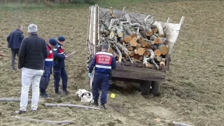 Bolu'da traktr devrildi: 1 l