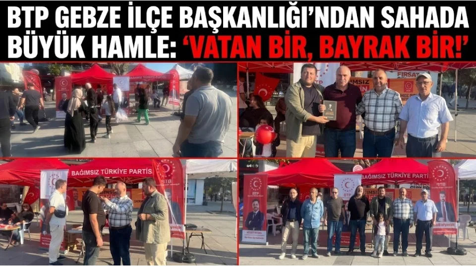BTP Gebze'den sahada büyük çalışma: "Vatan bir, bayrak bir"