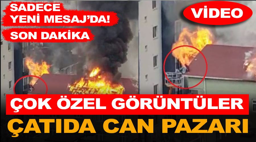 Çatıda can pazarı. Çok özel görüntüler