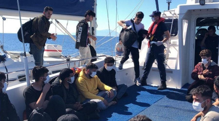 Çeşme açıklarında düzensiz göçmen yoğunluğu