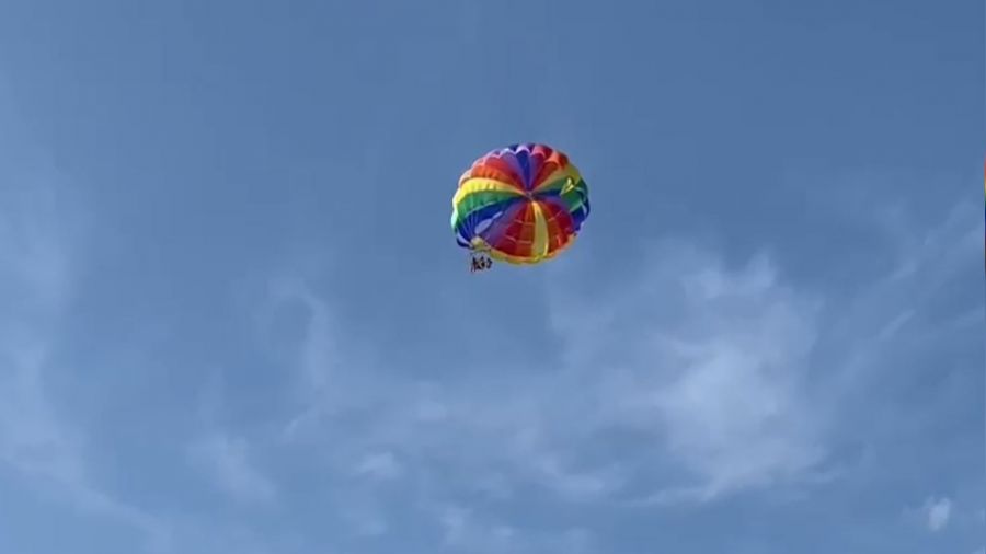 Deniz para��t� havada ask�da kald�