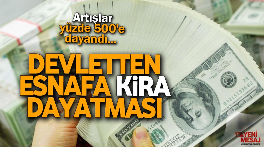 Devletten esnafa fahi� kira dayatmas�