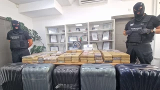 Diplomatik plakal arata rekor kokain: 206 kilo