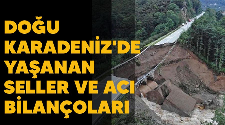 Do�u Karadeniz'de ya�anan seller ve ac� bilan�olar�