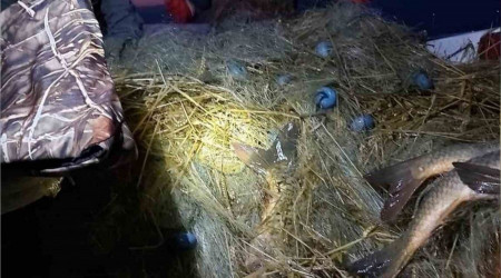Elazığ'da kaçak avcılık denetimi: 4 bin metre ağ ele geçirildi