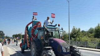 Fabrikaların dereye bıraktığı atıklara tepki için yürüdüler