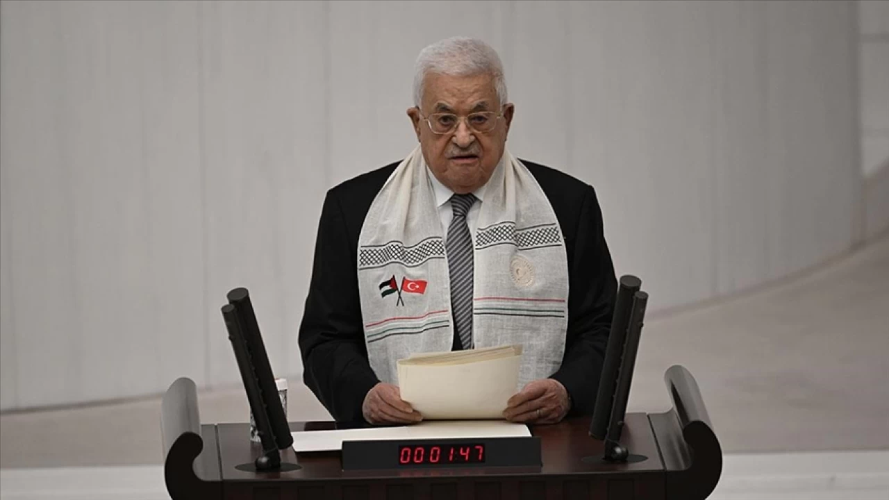 Filistin Devlet Başkanı Abbas TBMM'de konuştu