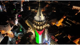 Galata Kulesi, Filistin bayrayla daha gzel