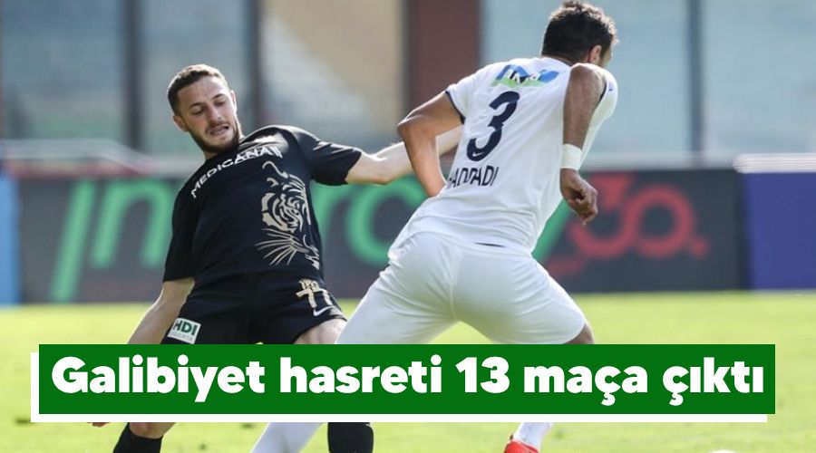 Galibiyet hasreti 13 ma�a ��kt�