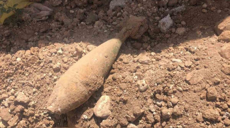 İnşaat kazısında havan mermisi bulundu