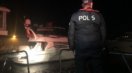 İstanbul Boğazı'nda polisten korona ve yılbaşı denetimi