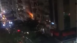 zmir'de gece yars doal gaz patlamas: 4 yaral
