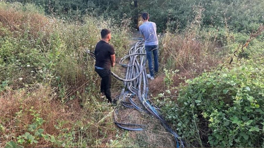 Kablo h�rs�zlar� yakay� ele verdi