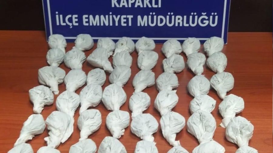 Kapakl�'da 49 adet paketlenmi� uyu�turucu ele ge�irildi