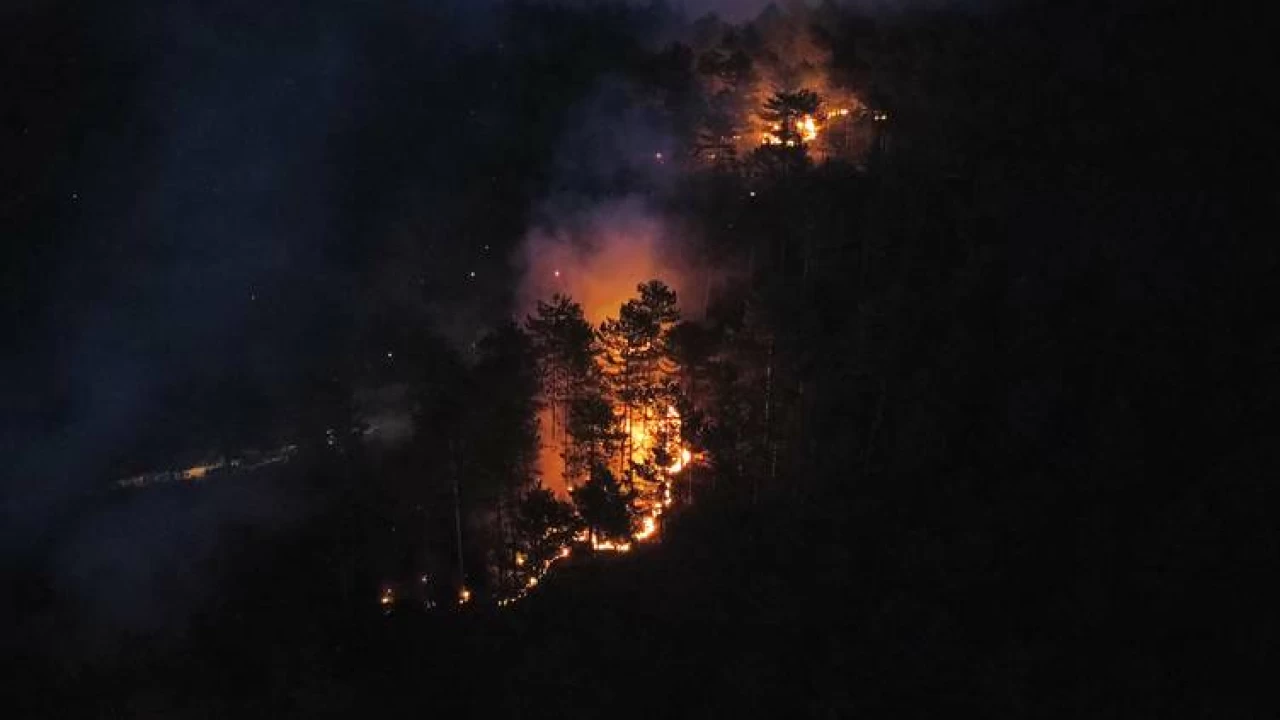 Kastamonu'daki yang�n 3'cu g�n�nde, 9 k�y bo�alt�ld�