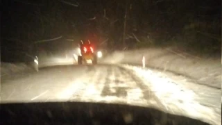 Kazdalar'nda kar kalnl 12 santimetreye ularken ulamda aksamalar yaanyor