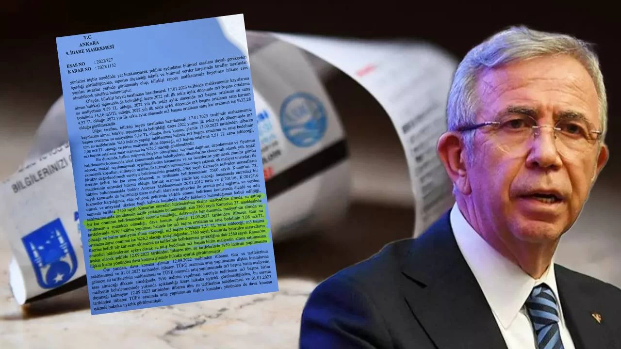 Mahkeme, AKP ve MHP'nin Ankara'daki 'su indirimi' oyununu bozdu!
