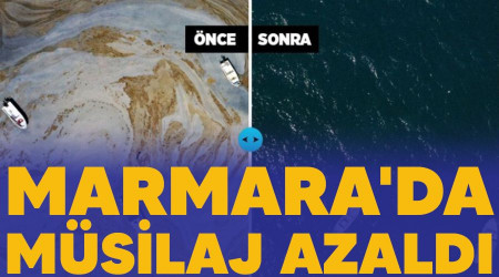 Marmara'da musilaj azaldı