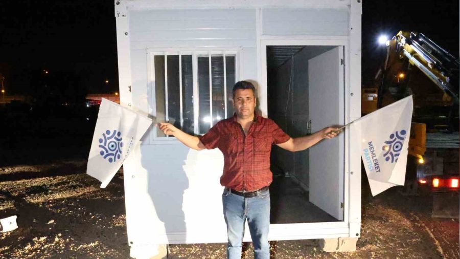 Memleket Partisi'nin çalınan il başkanlığının bulunmasıyla başkan makamına kavuştu