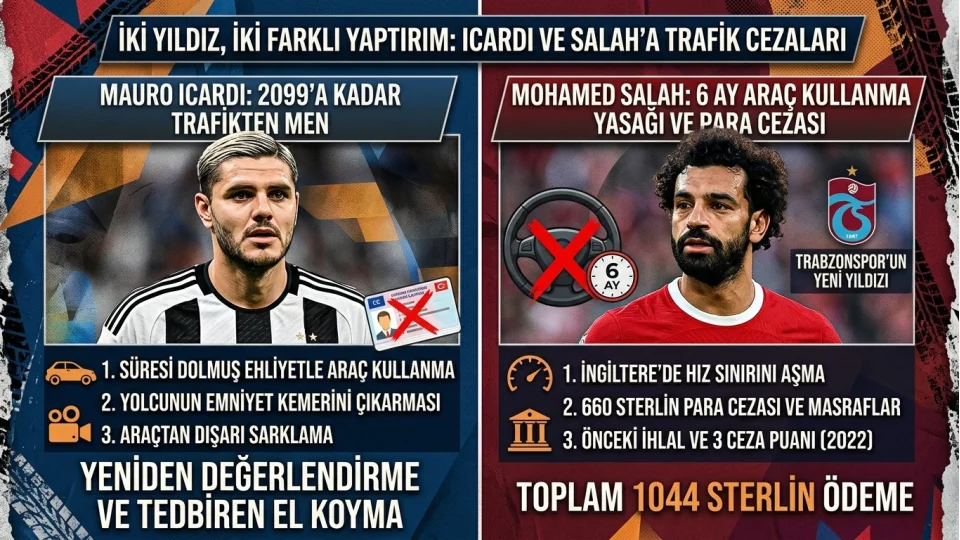 Muhammed Salah’a 6 ay İcardi’ye 3 yıl men