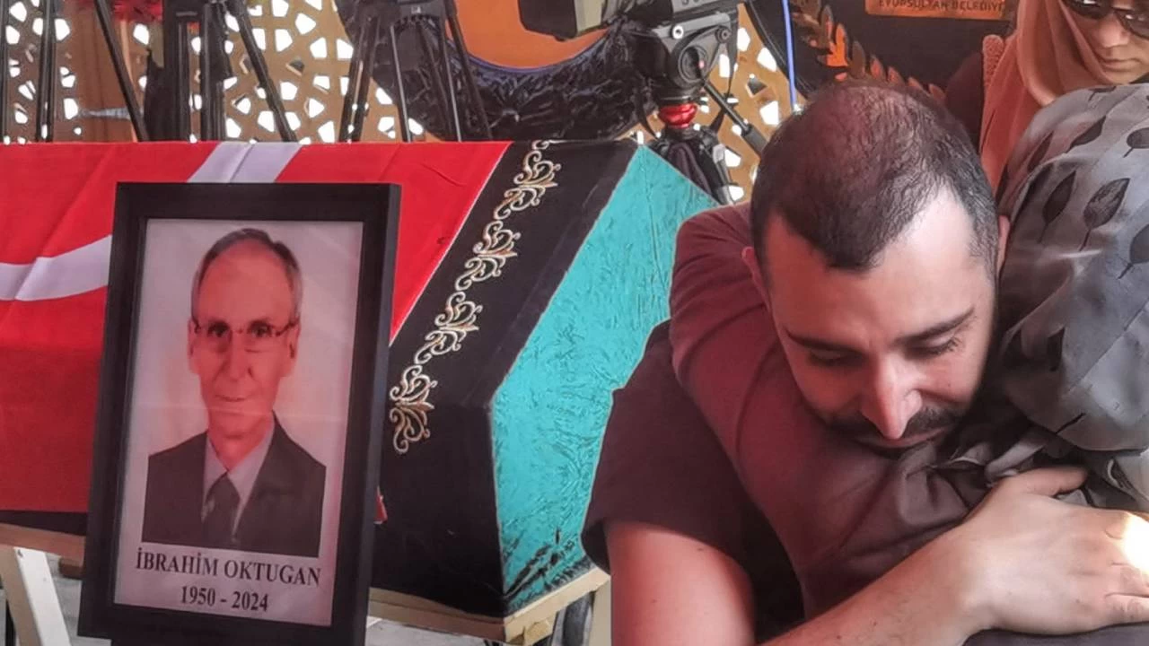 Öldürülen okul müdürü İbrahim Oktugan son yolculuğuna uğurlandı