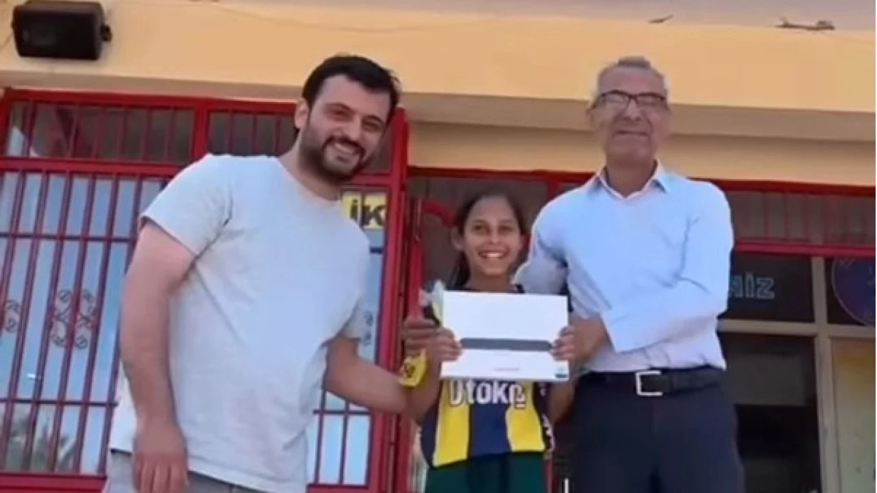 Ortaokul ��rencisi tablet kazand�