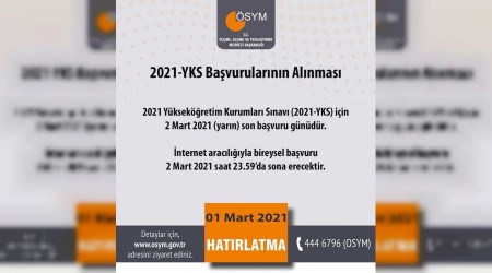 ÖSYM'den uyarı, YKS için yarın son gün