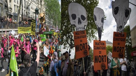 Paris'te çevreciler sokağa indi
