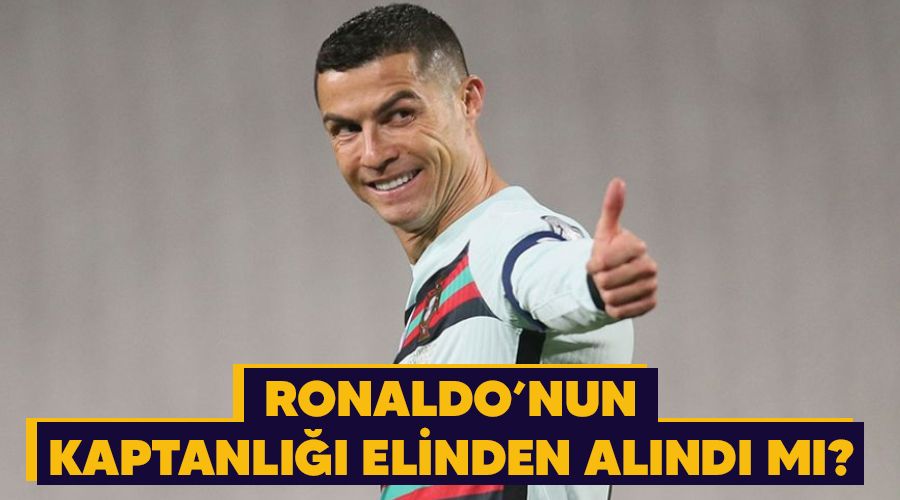 Ronaldo'nun kaptanl elinden alnd m?