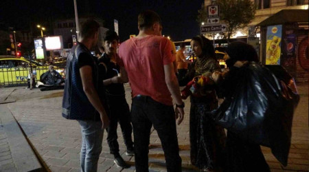 Taksim'de dilenci operasyonu