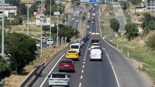 Tekirda-stanbul yolunda dn younluu balad