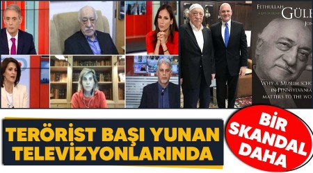 Terörist başı Yunan televizyonlarında