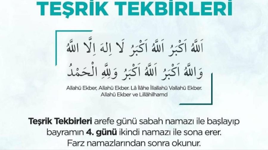 Te�rik tekbirlerine ba�lad�n�z m�?