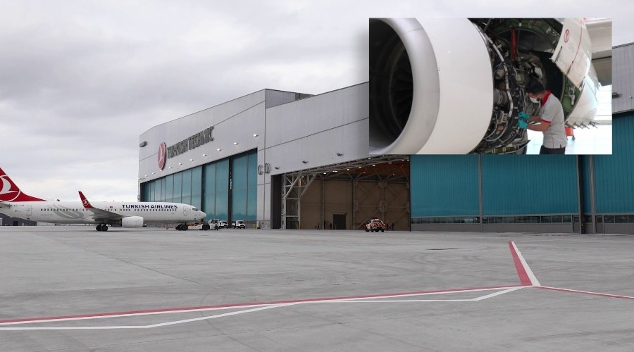 Trkiye'nin en byk uak s bakm hangar