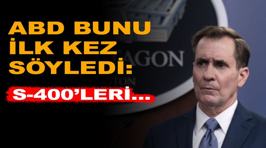 ABD bunu ilk kez s�yledi: S-400'leri elinizden ��kar�n !