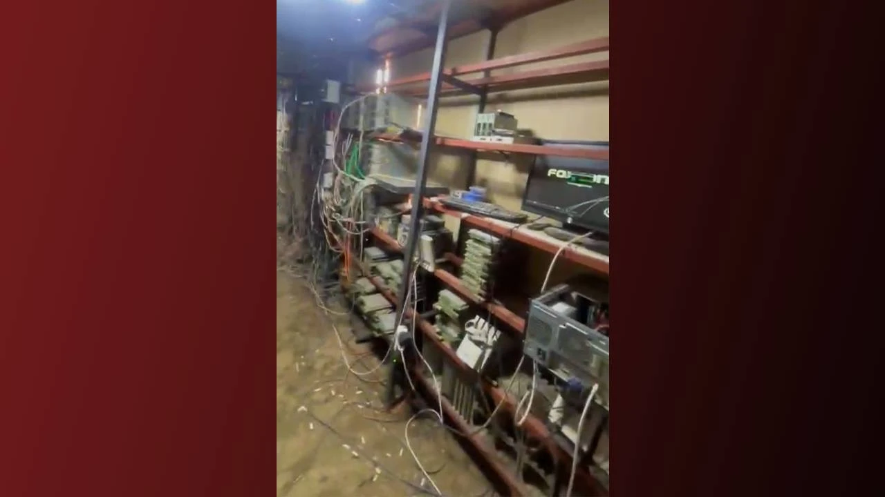 Ahır görünümünde tesis kurup kripto para imal etmişler