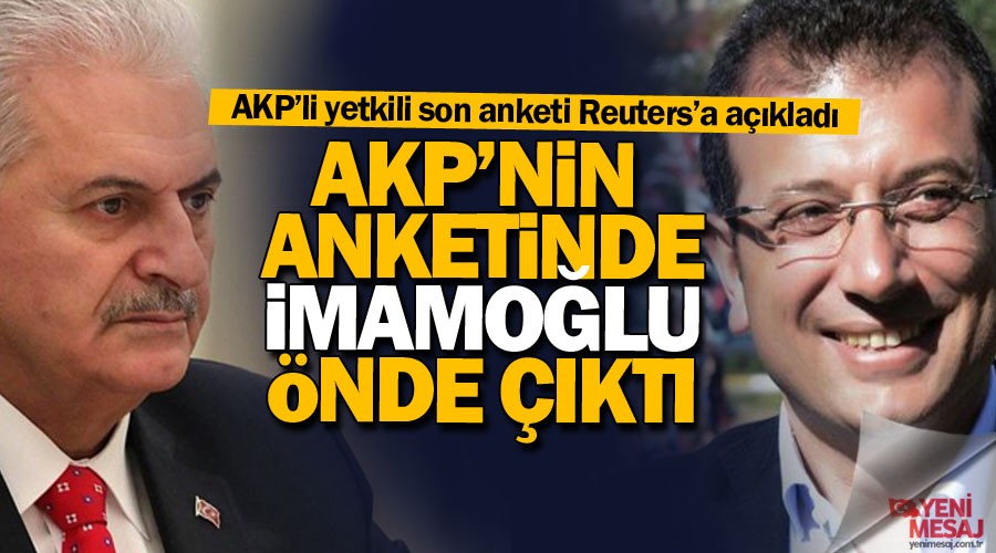AKP'nin anketinde �mamo�lu 3 puan �nde