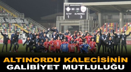 Altnordu kalecisinin galibiyet mutluluu
