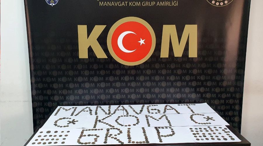 Antalya'da Bizans ve Roma dönemlerine ait 440 adet sikke ele geçirildi