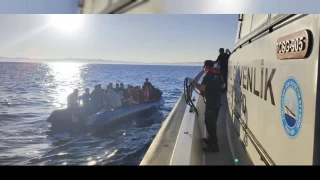Ayvacık açıklarında 43 kaçak göçmen yakalandı