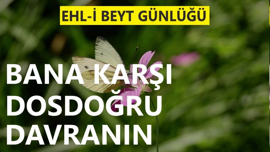 ‘Bana karşı dosdoğru davranın’