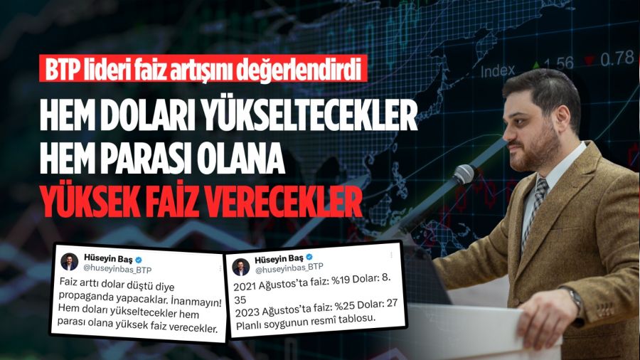 BTP liderinden MB�nin faiz karar�na �arp�c� yorum
