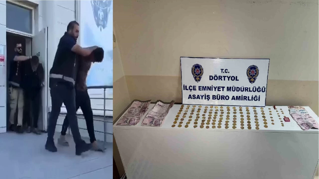 Çaldıkları altınları narenciye bahçesine gömmüşler