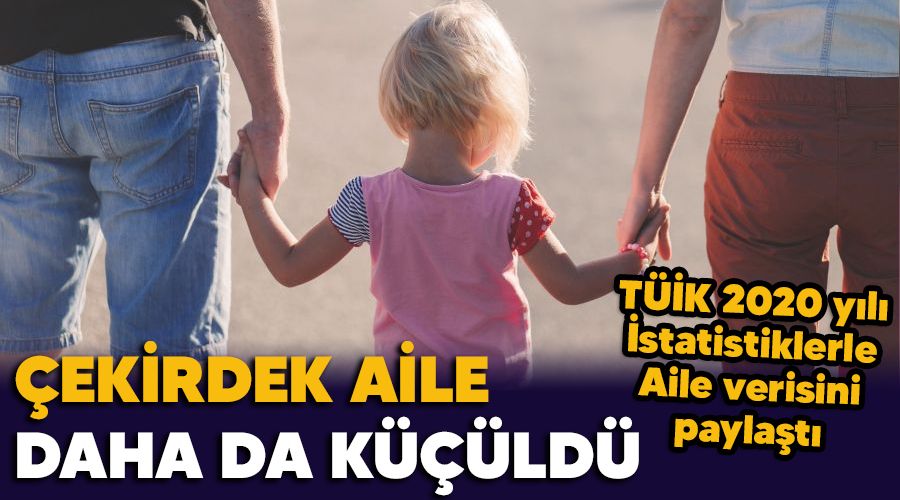 Çekirdek aile daha da küçüldü