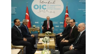Cumhurbakan Erdoan, Pakistan Dileri Bakan Dar ve Pakistan Kara Kuvvetleri Komutan Munir'i kabul etti